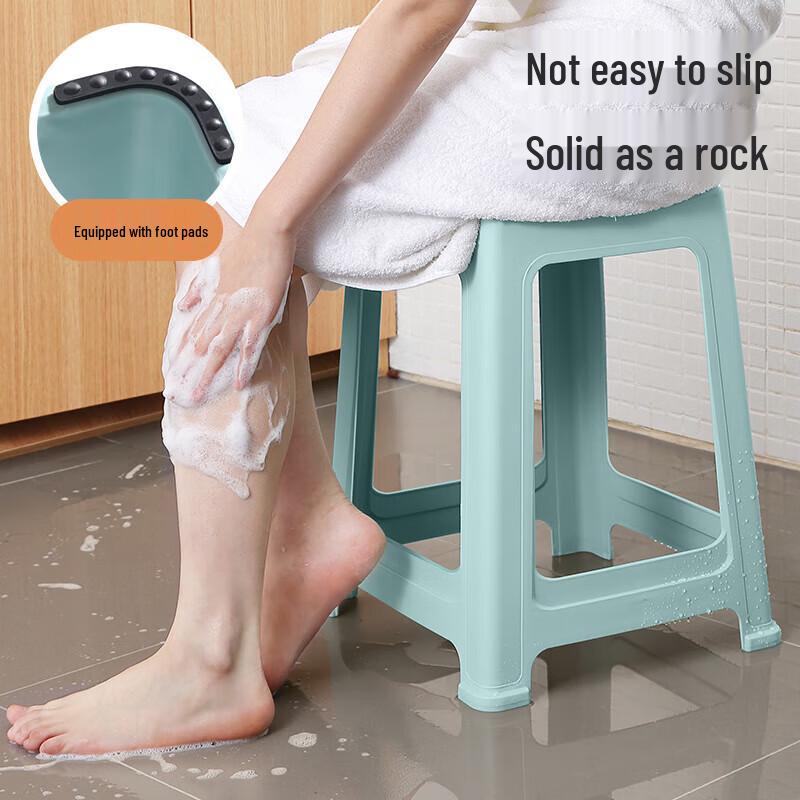 HUIHUADU Plastic Stackable Stools (Pack of 4)