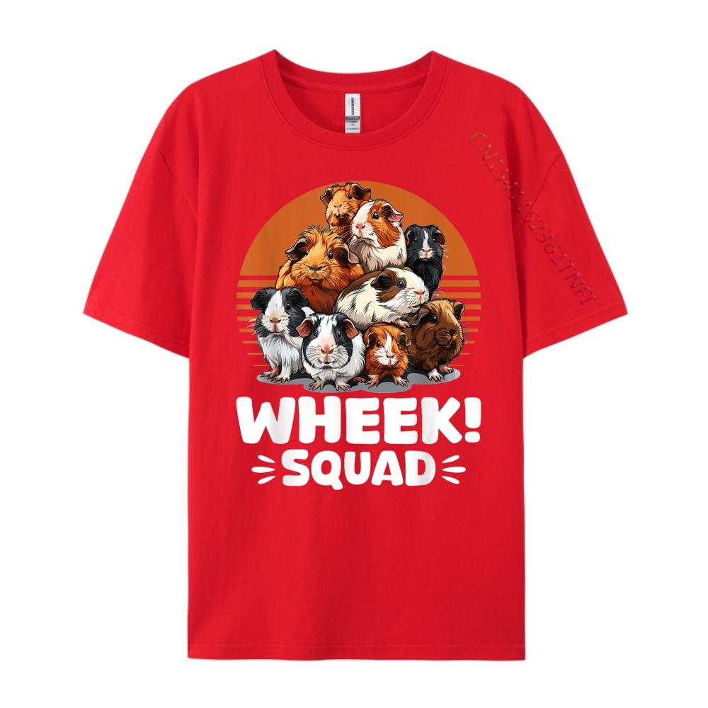 Guinea Pig Pet Rodent Animal Wheek Squad Anime T Shirts Mens Gifts Print Camisetas De Hombre Graphic Tshirts S