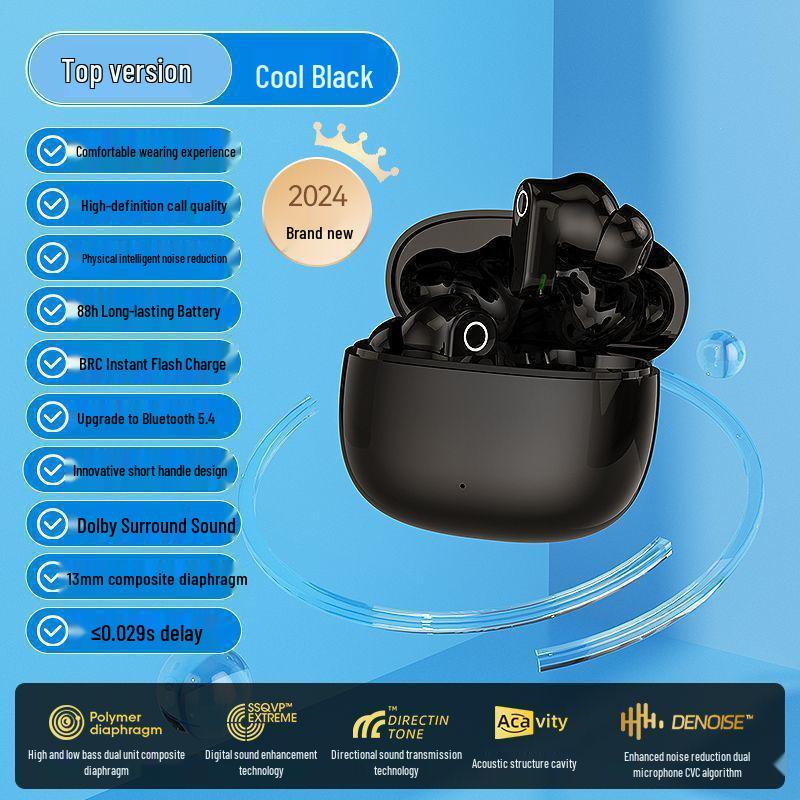 2025 Q1 Cross Short-Handle Smart Noise Cancelling Wireless Earphones: Superior Sound, Long Battery, Low Latency