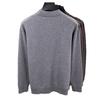 Men's 100% Wool Color Block Round Neck Knitwear - 2025 Autumn/Winter Warm Base Layer