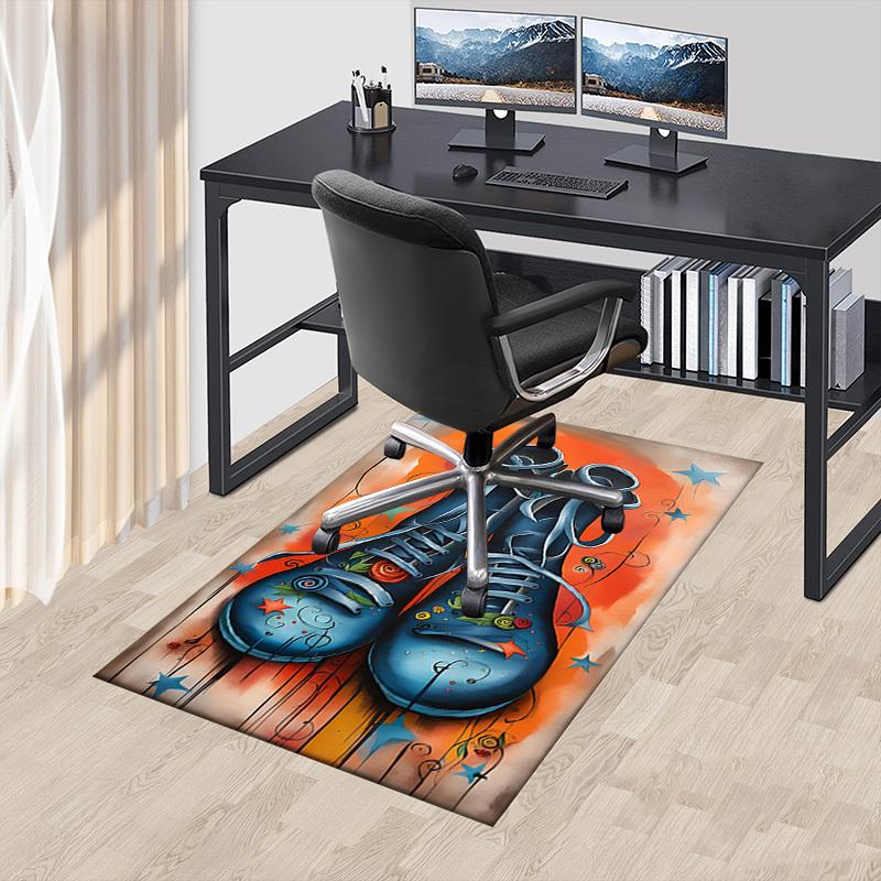 1PC Shoes Stars Extra Large Non Slip Floor Carpet, Office, Family, Studio Large Area Rug Indoor Rugs, Bold Statement Piece