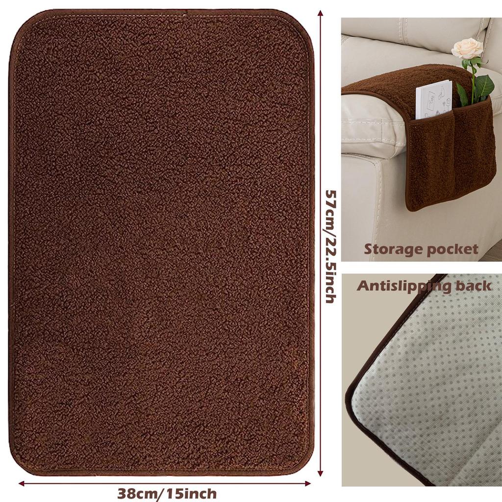 Lammwolle Sofa Kopfstützen- & Armlehnenkissen-Set mit Aufbewahrungstasche