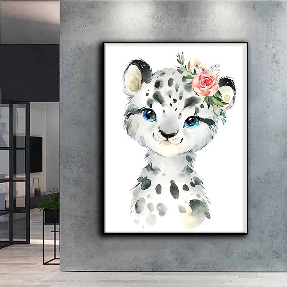 5D DIY Diamond Painting Cartoon Little Animals Cross Stitch Diamond Art Embroidery  Mosaic Home Deco