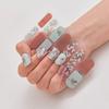 Semi Cured Gel Nails Art Stickers Fashion Solid Manicure Decal UV LED Lamp Need Gel Nail Decals Nail Sticker Decoration