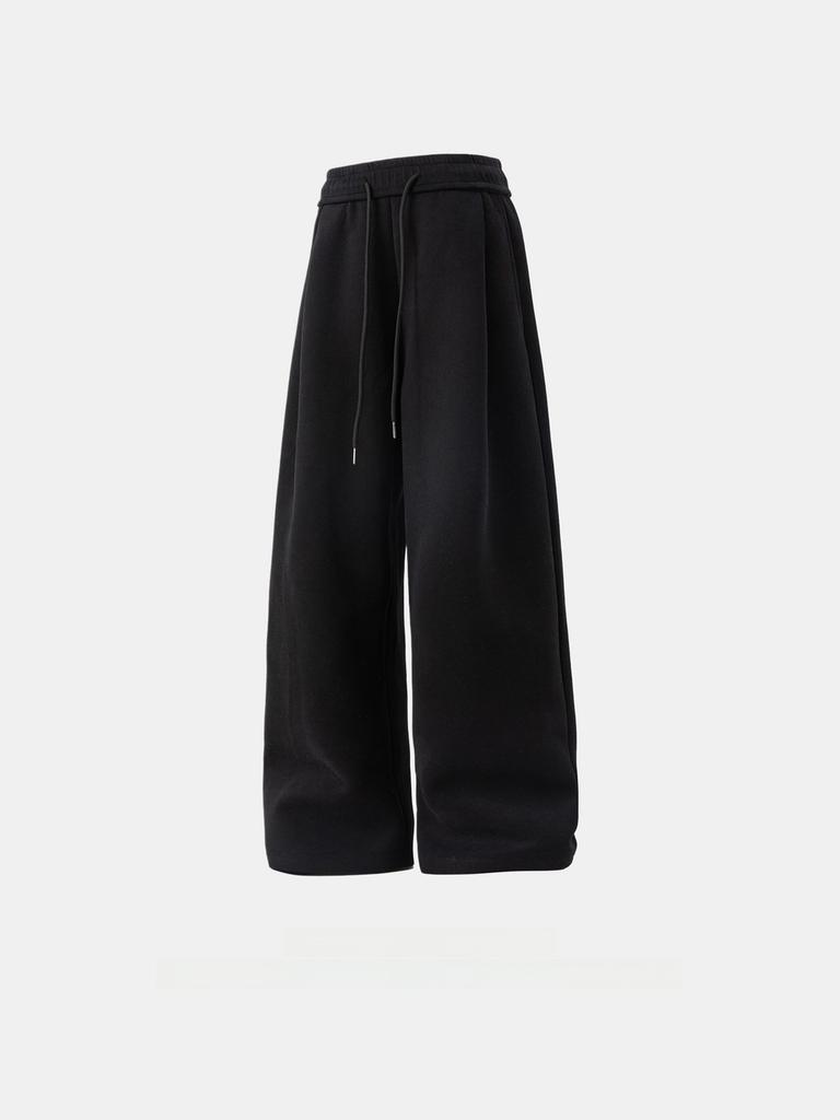 Streetwear Casual Pants With Thickened Polyester Fabric For Youth Lounge Comforts