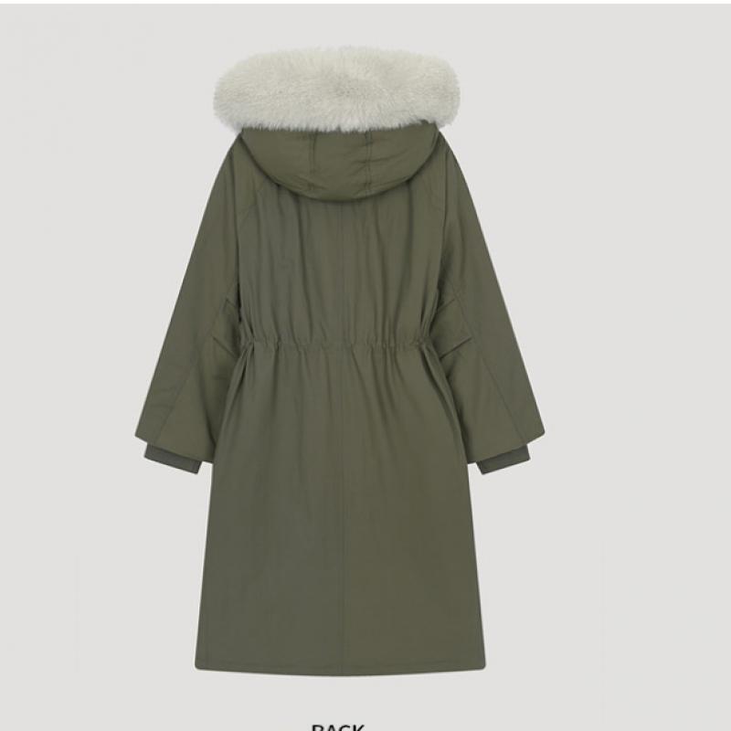  She S miSS Langer Pullover aus Fuchspelz und Entendaunen SSdjpo42060