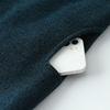 Embroidered Lapel Woolen Coat for Elderly Women - Autumn/Winter, Thickened with Velvet