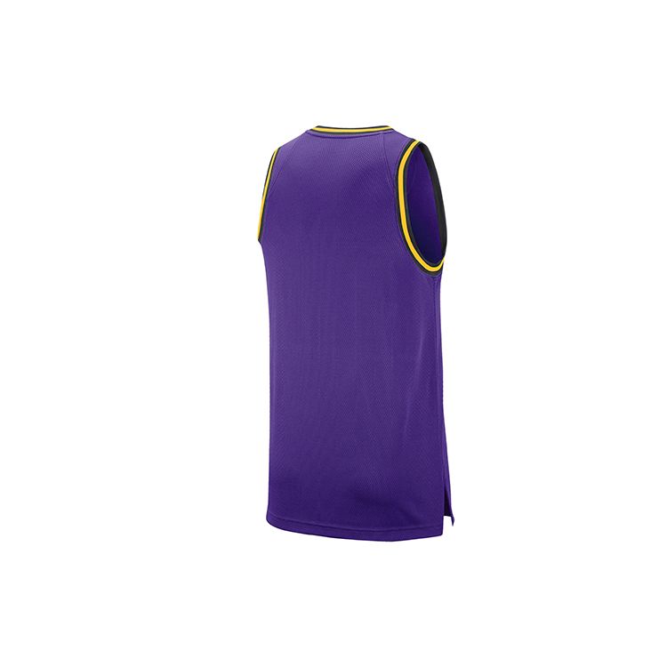 Nike Los Angeles Lakers NBA Dri-Fit Basketball Jersey Men Tops Purple BQ9344-504