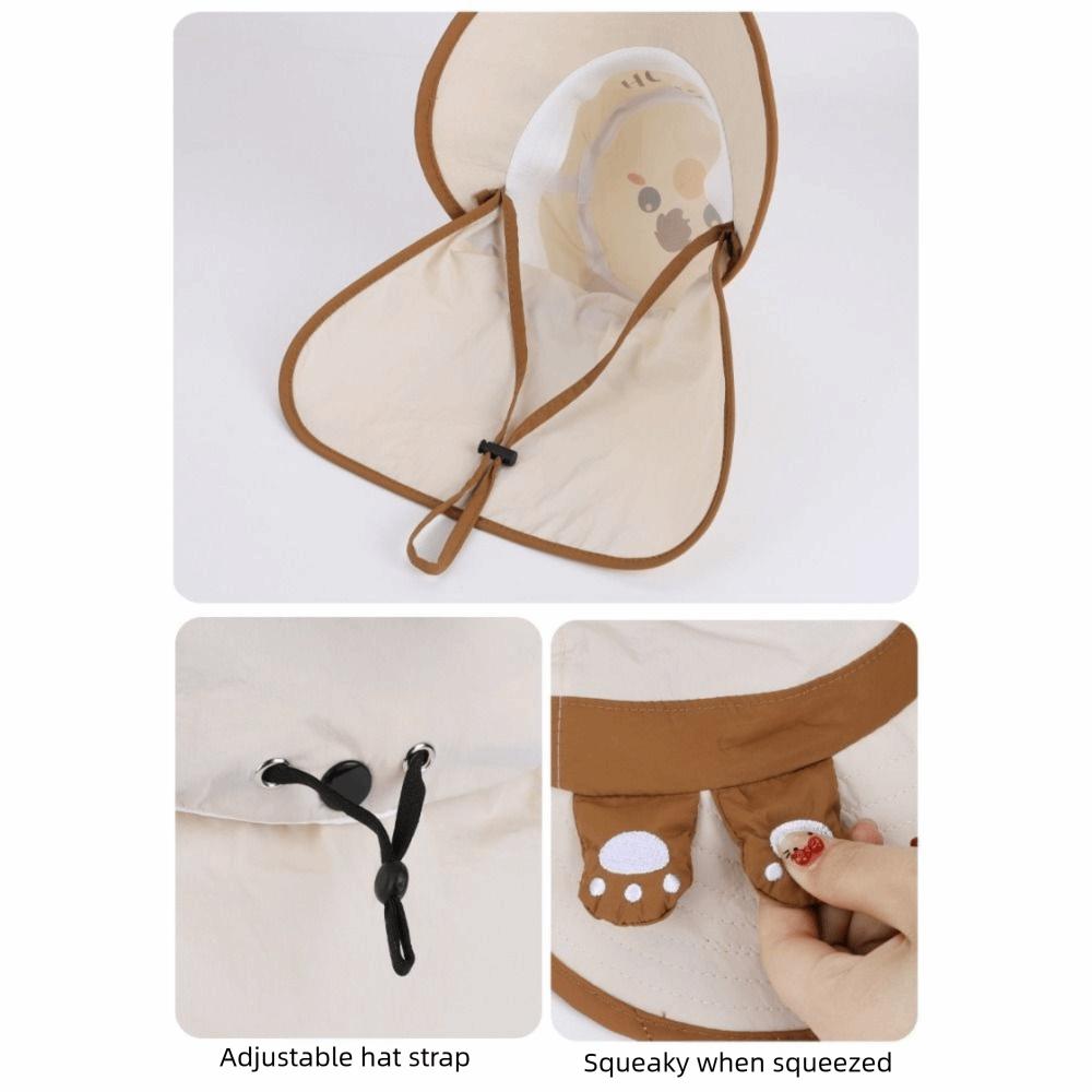 Big Brim Kids Whistle Sunscreen Hat Sun Protection Summer Sunshade Hat Children's Sun Hat Summer
