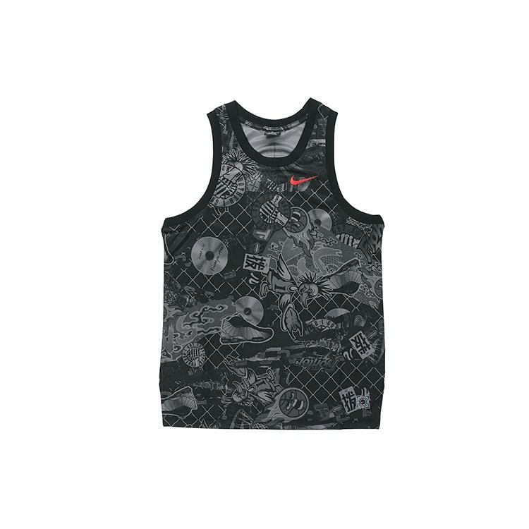 Nike Street Graffiti Basketball Sports Vest Black Men s CK1182-010 S