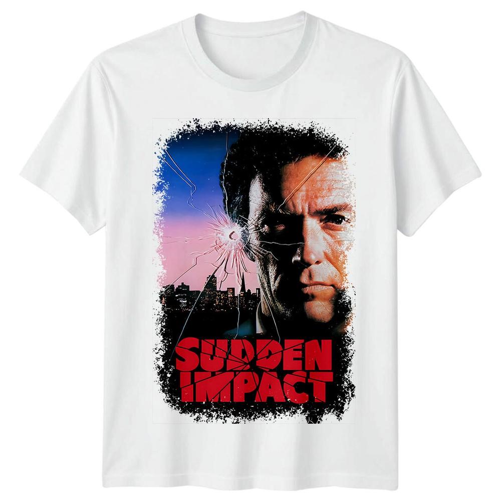 Sudden Impact 1983 Movie Poster Inspired Tshirt Retro 80s Tee Unisex