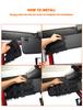 Savadicar Tactical Sun Visor Visor Storage Cover for Jeep Wrangler JK JL Gladiator JT Interior Storage 1 Piece Organizer/Front 2007-2023 &