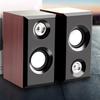 Computer Speakers  USB Wired Wood Speakers Bass Stereo Subwoofer Sound Box 3.5mm AUX Input USB Power For Desktop PC Smart Phone