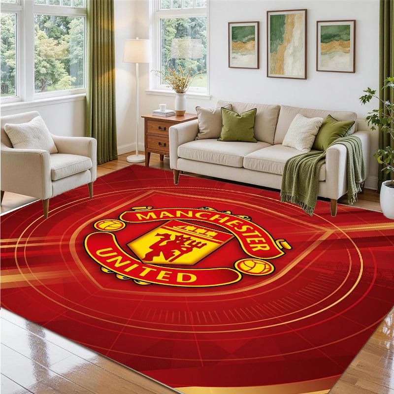 Manchester United Design Kristall Samt Teppich Weiche Dekorative Matte für Schlafzimmer Eingang