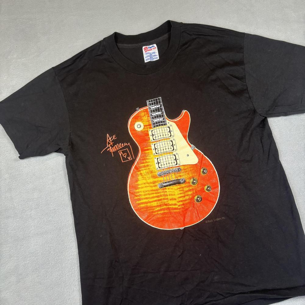 

Ace Frehley Signature Guitar Shirt Unisex Concert S-5XL Reprint SG749 Unisex T-Shirt XL
