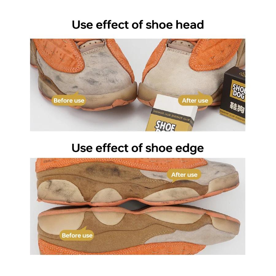 Schuhradierer Tragbar Wildleder Schafleder Mattes Leder Stoffpflege Schuhputzwerkzeuge Lederreiniger Gummi-Block Schuhbürste