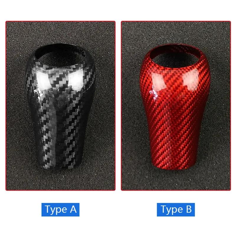 For Mercedes Benz W204 W212 W205 W169 W219 W463 CLS C E A G Class Real Carbon Fiber Gear Shift Knob Cover  Interior Accessories