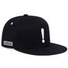 Exclamation Mark Embroidery Flat Brim Snapback Cap Adjustable Hip Hop Baseball Hat