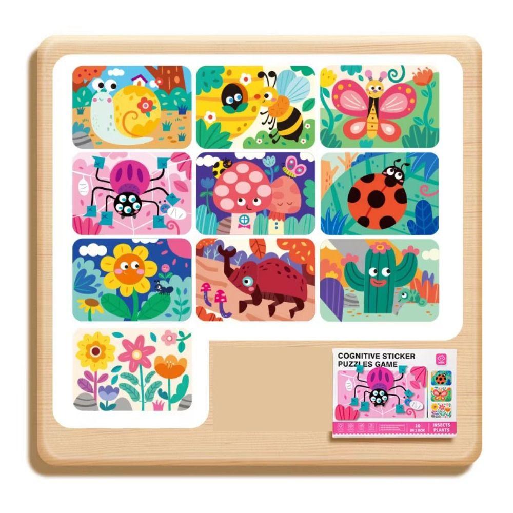 Educational Toys DIY Paste Material Kit Montessori Animals Sticker Book  Birthday Gift