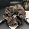 2025 Versatile Striped Scrunchie: High-End Women's Tie Bun Ponytail Hair Accessory