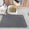 Dual Layer Washable Cat Litter Mat Anti Tracking Litter Trapping Pad for Box Essential