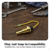 Water Temperature | Threaded Hex Mounting, Brass Metal Body, Coolant