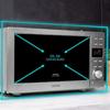 Cecotec micro-ondes numériques sans plaque grandheat 2010 flatbed steel. puissance 700 w, capacité 20 litres, grille 900 watt