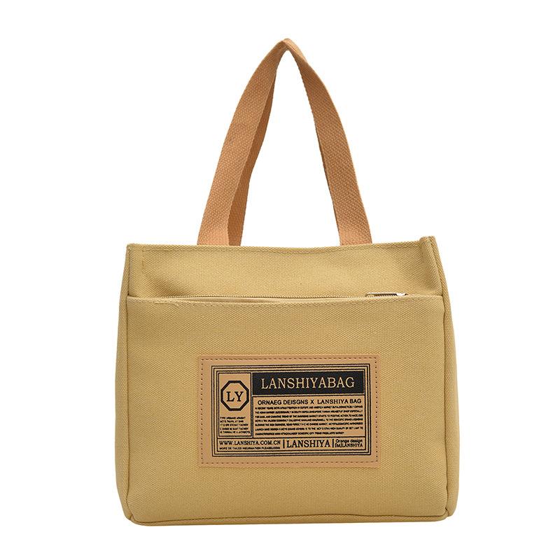 

New canvas bag, multi-functional, fashionable and versatile, simple make-up bag, niche design, student class messenger bag хаки