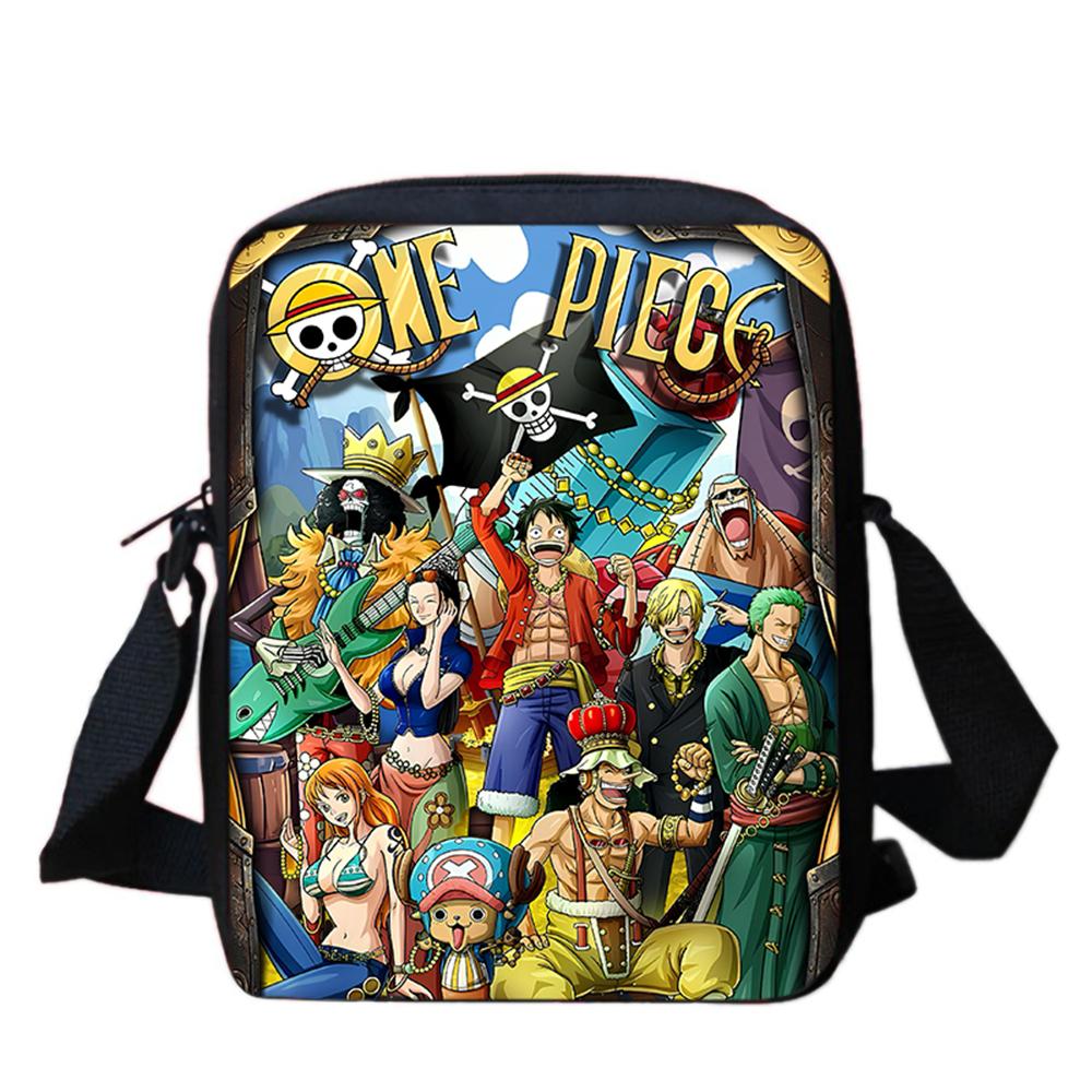 Cartoon One Piece Mini School Crossbody Bag,Light Weight Durable Messenger Bag Christmas Gifts for Kids Casual Daily Travel Use