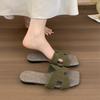 Slippers women's outer wear summer new Korean sandals soft flat bottom one-word drag seaside vacation beach shoes