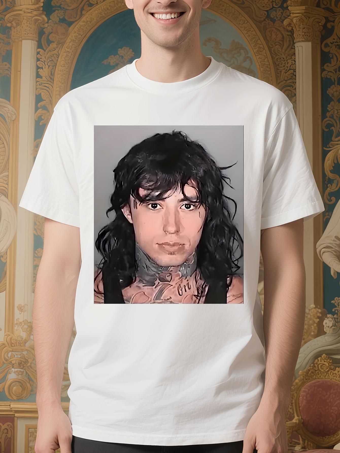 Ronnie Radke Mugshot Graphic Tshirt - Vintage Oversized B... XL