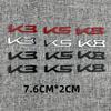 Applicable K3K5 Kaiku K8 Rear Trunk Logo Modified Trunk Logo Sticker Black Decorative Car Sticker