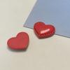 100Pcs Colorful Love Heart Resin Charms Flatback Buttons Beads for Card Making Scrapbooking Phone Case Decor and Jewelry Making