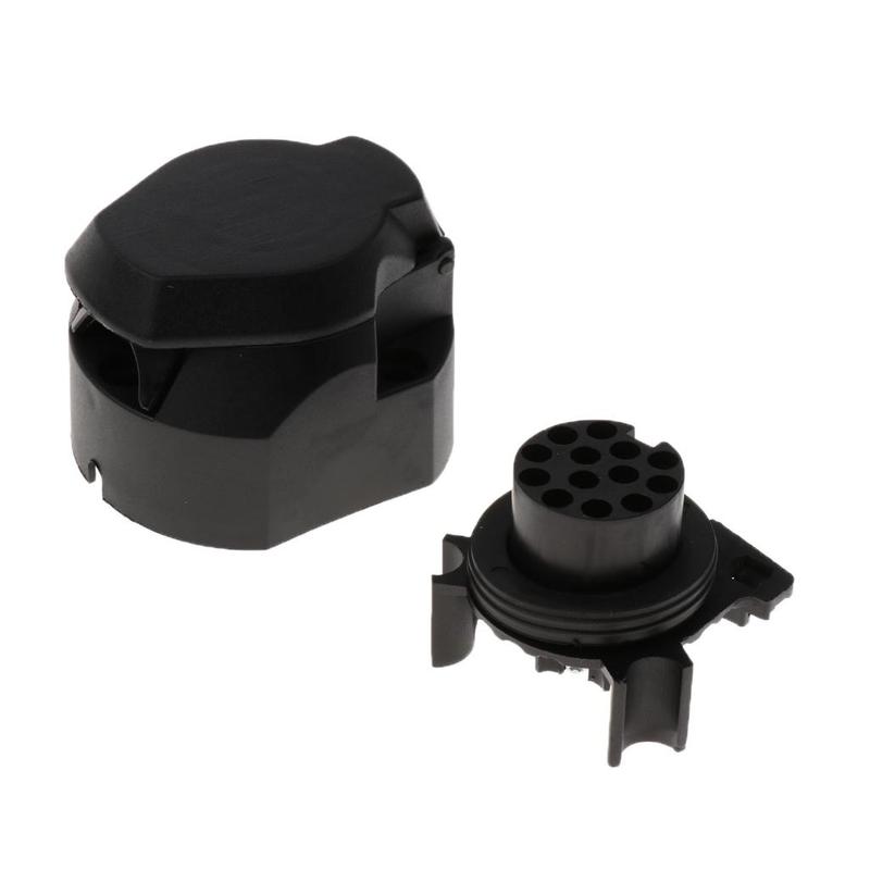 Electrical Plug Sockets 13 Pin Connector Adapter for Caravan Trailer Brake and Rear Lights Wiring Solution