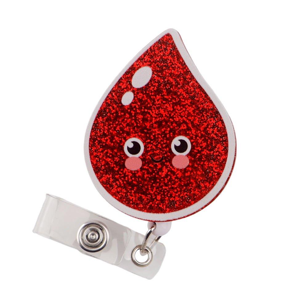 2D Retractable ID Card Holder Reel for Doctors, Featuring An Adorable Cartoon Design, Suitable for Nurses and Hospital Staff