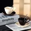 Creative Flower Shape Saucer Ceramic Cup&saucer Dining Table Coffee Cup Milk Tea Mugs Afternoon Tea Teacup Fruit Juice Container