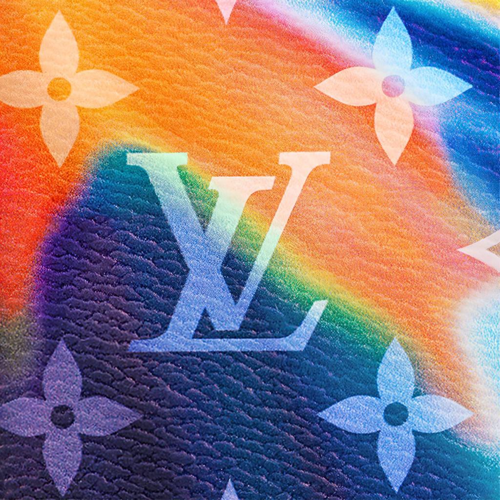 Louis Vuitton Sunset Monogram Dyed Leather Wallet Men Wallets Multicolor M80956