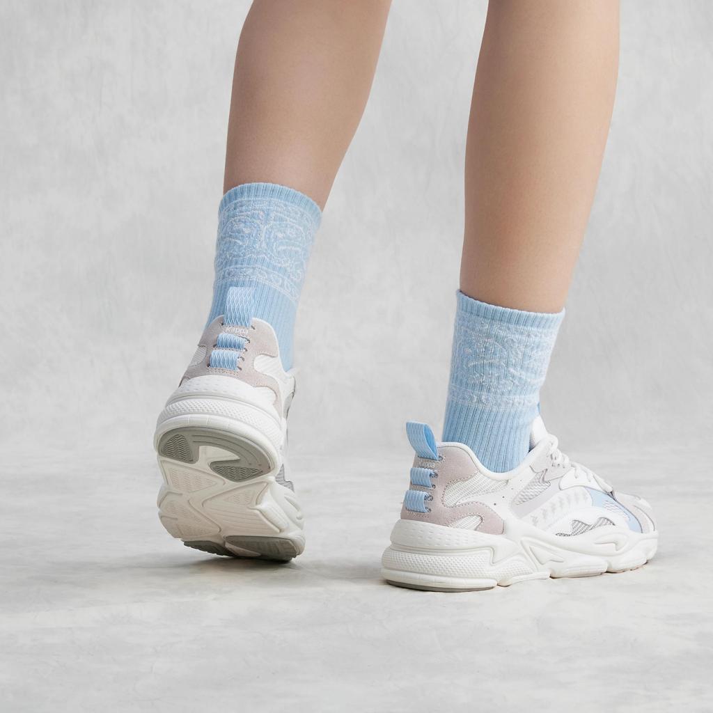 Kappa Slip Resistant Abrasion Resistant Low top Casual Shoes Women's White Purple Blue (Unisex) Casual Shoes K0E45MC38 012