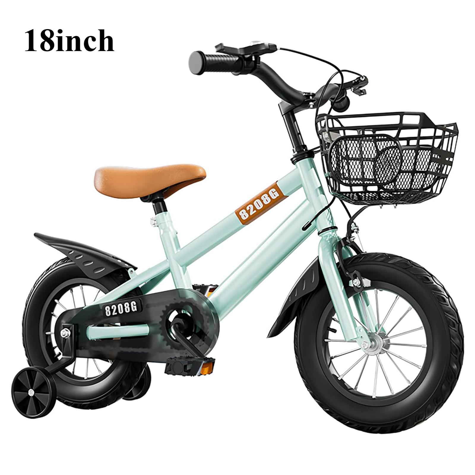 

Детский велосипед с тренировочными колесами Flash, большой корзиной, двойным тормозом для мальчиков и девочек в возрасте от 2 до 12 лет, защита от опрокидывания