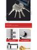 Cerradura de Puerta Antirrobo de Acero Inoxidable Bronce Rojo para Puertas de Madera o Hierro, Uso Doméstico o de Dormitorio, Con Núcleo de Cobre
