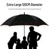 Umbrelă mare cu mâner curbat Weardun
