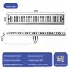 304 Stainless Steel Anti-odor Rectangular Floor Drain for Bathroom and Shower