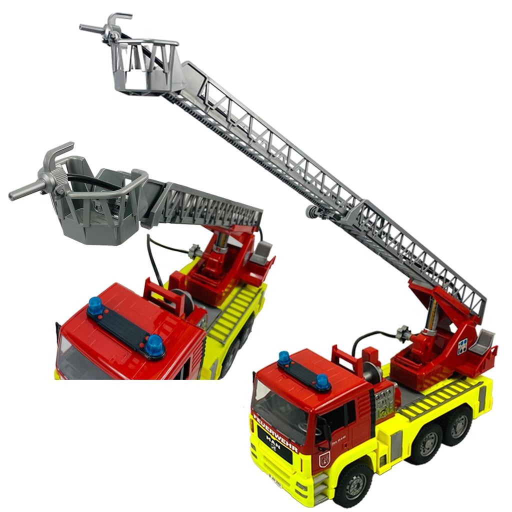 01760 Bruder MAN Fire Engine (Helmet Set) Bruder Limited Edition Color Helmet Included Work Vehicle Set