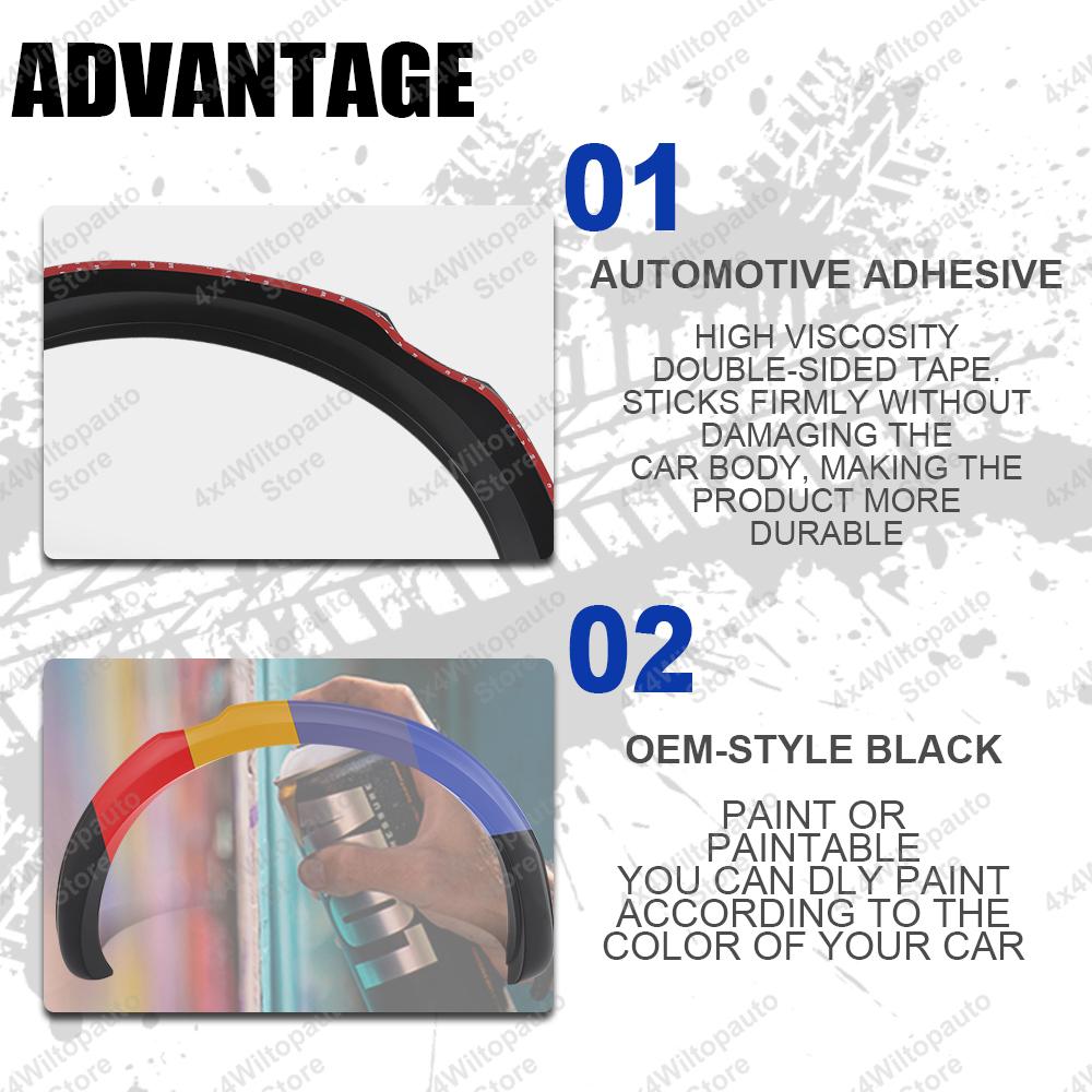 Wheel Arch OEM Fender Flares For Ford Ranger T7 T8 Wildtrak XLT 2015-2018 2019-2025 3INCH Mudguards Auto Part Car Accessories