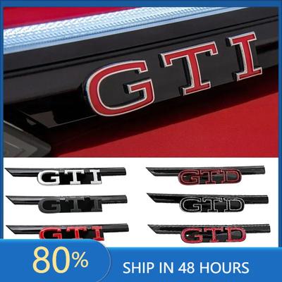 BSA1 For VOLKSWAGEN VW GTI 3D ABS Car Front Grille Emblem Badge for Volkswagen Golf 8 MK8 Rline GTI GTD GTE Logo Polo Im2