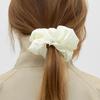 DEPOUND Heart Charm Scrunchie - Ivory
