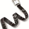 Rhinestone Belt Popular Diamond Inlaid Full Diamond Flash Diamond European and American New Style Point Rivet Belt Cross Waist