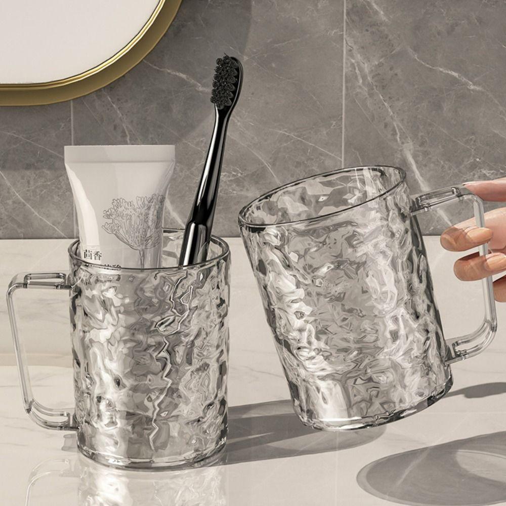 Plastik Mundspülbecher Transparent Zahnbürstenhalter Mode Kinderzähne Becher Zuhause Badezimmer