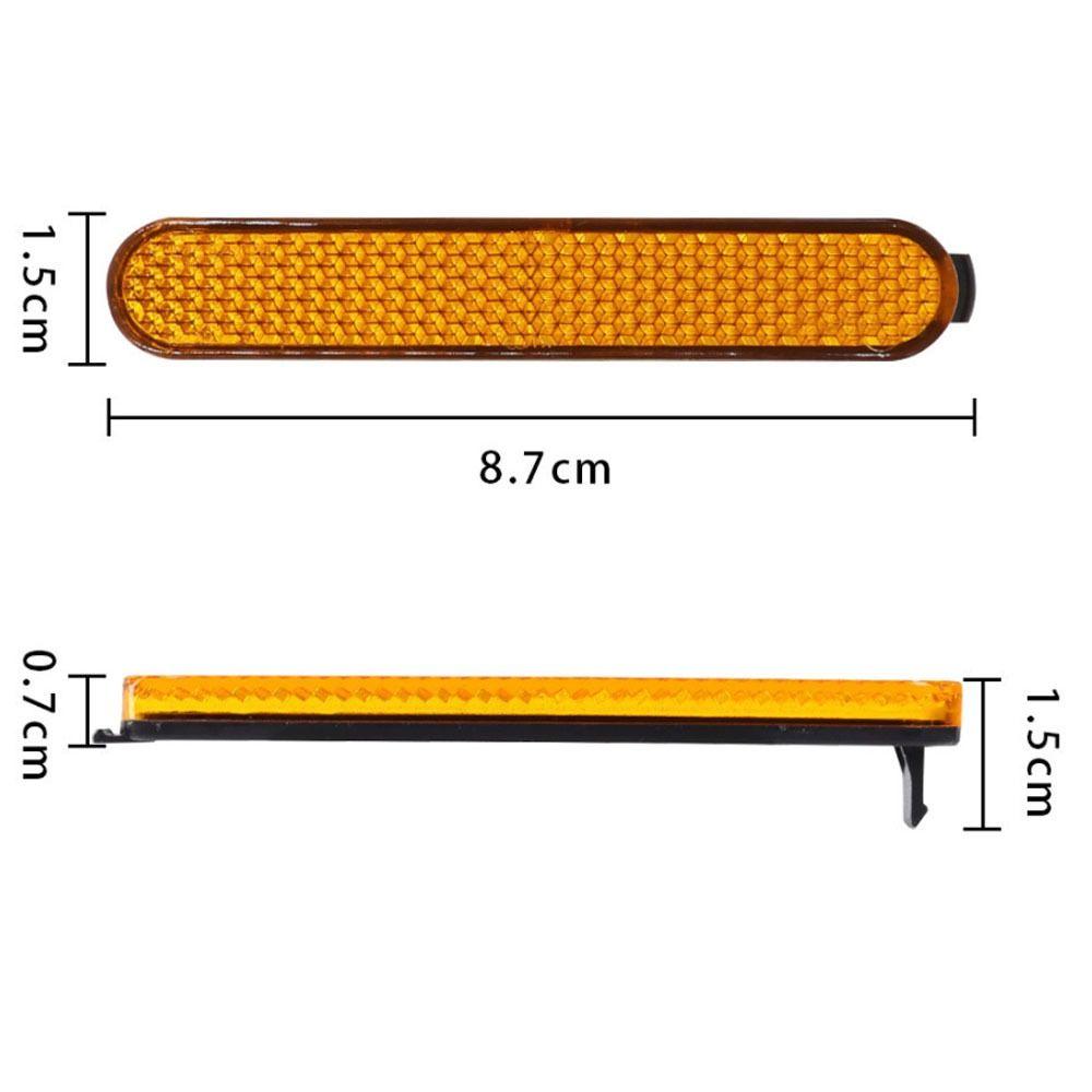 2 Paar Gelbe Reflektierende Streifen für Elektroroller für die Verwendung mit Xiaomi Mi 3 Pro 2 Elektroroller