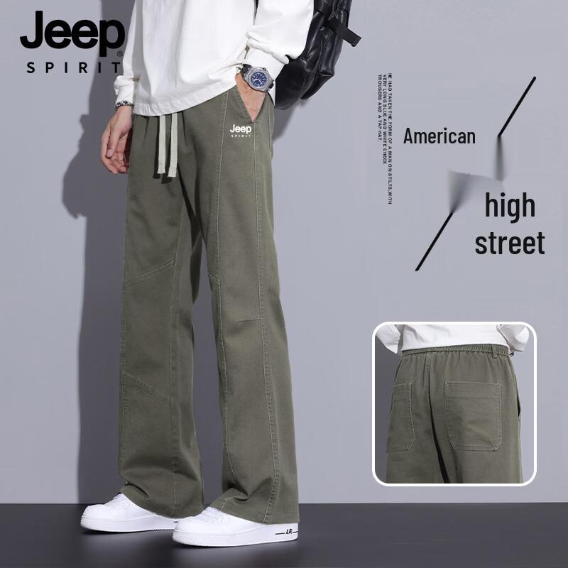 JEEP SPIRIT Men s Cotton Casual Straight-Leg Pants XL